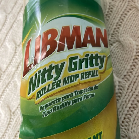 libman Other - New Libman Nitty Gritty roller mop refill tear resistant unused in plastic.